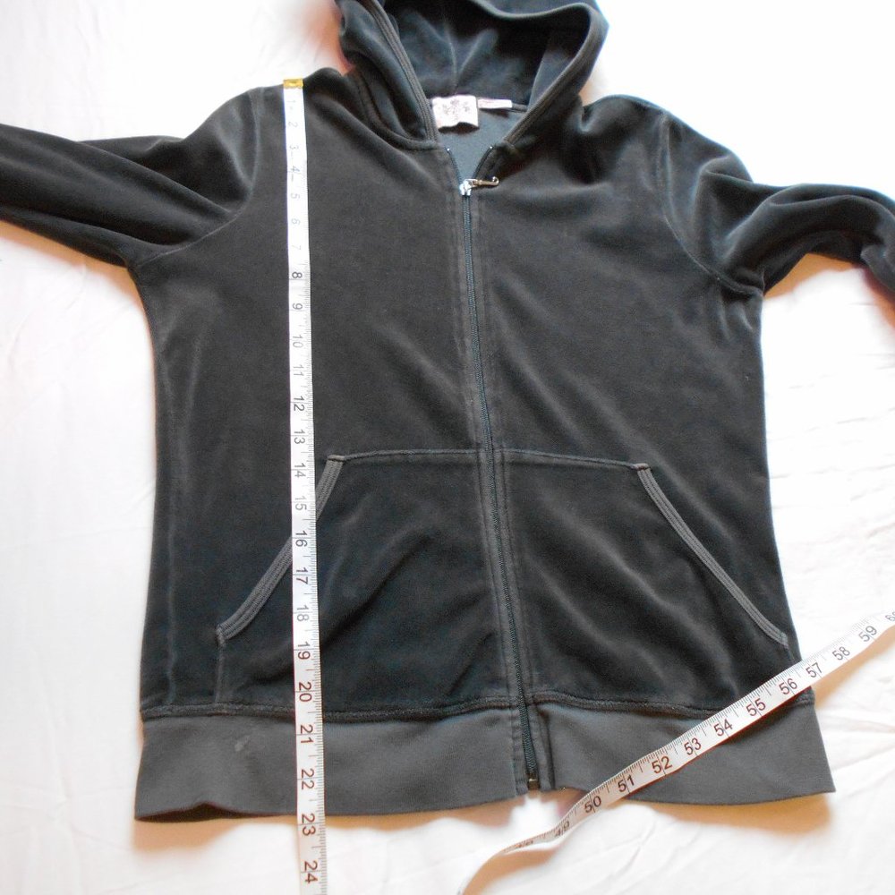 Juicy Couture Charcoal Gray Sweatshirt M Fit - Picture 13 of 15